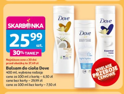 Balsam do cia艂a light hydro DOVE BODY LOTION promocja