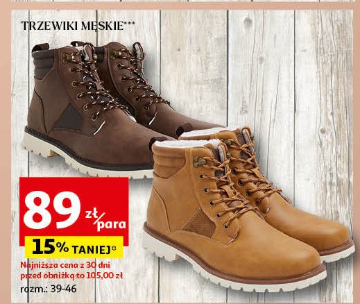 Trzewiki męskie 39-46 Auchan promocja