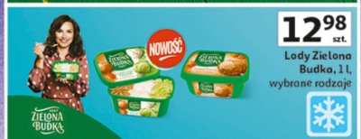 Lody Zielona Budka, 1 l, wybrane rodzaje promocja w Auchan