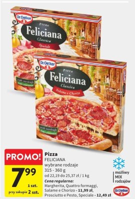 Pizza FELICIANA wybrane rodzaje promocja w Intermarche