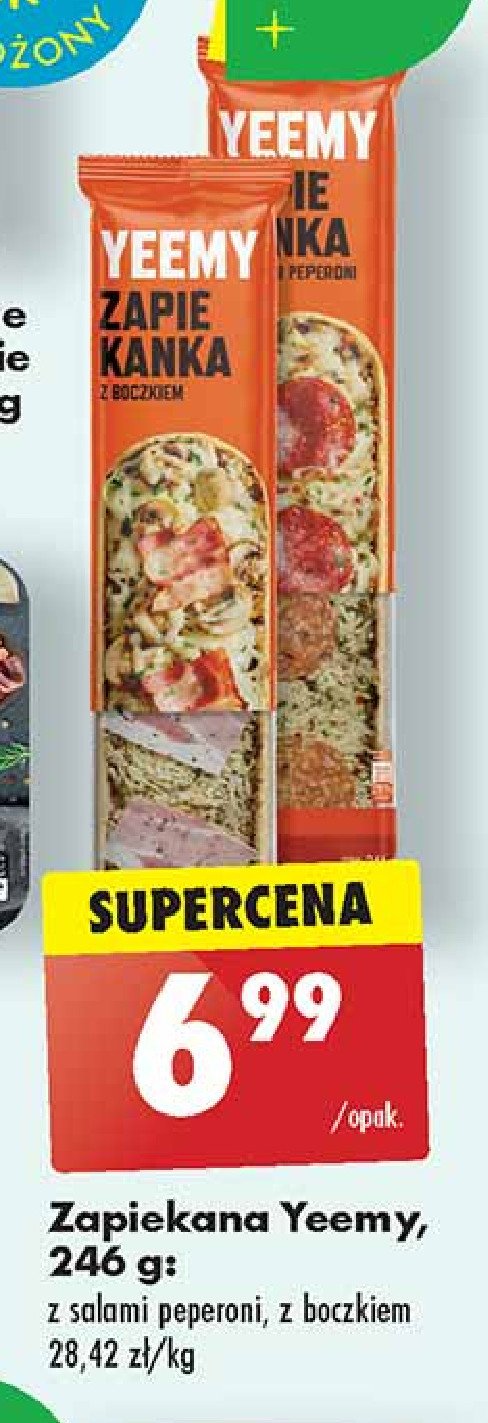 Zapiekanka z boczkiem Yeemy promocja