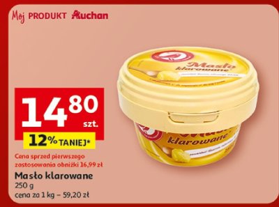 Masło Klarowane promocja w Auchan