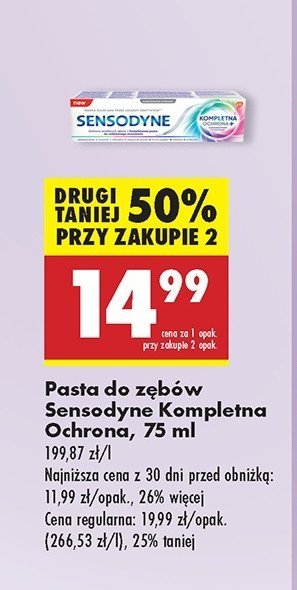 Pasta do zębow Sensodyne kompletna ochrona+ promocja