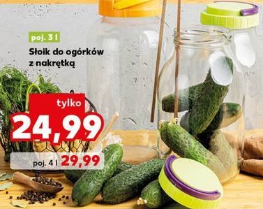 Słoik na ogórki 4 l + drewniane szczypce promocja