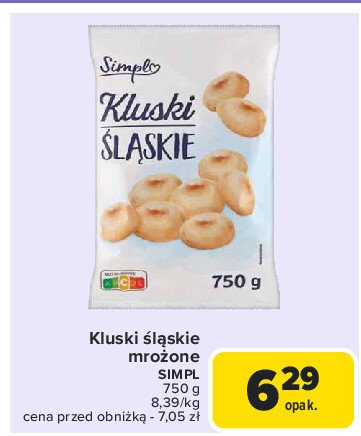 Kluski ślaskie Simpl promocja w Carrefour Market