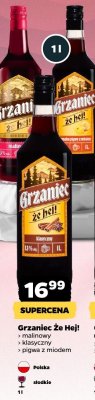 Wino Grzaniec Że Hej! malinowy klasyczny pigwa z miodem 1l promocja w Netto