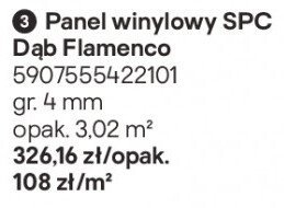 Panel winylowy SPC Dąb Flamenco promocja w Castorama