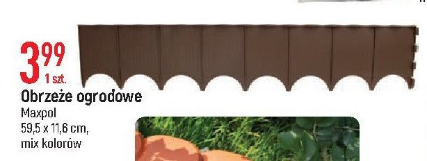 Obrzeże ogrodowe 59.5 x 11.6 cm Maxpol promocja