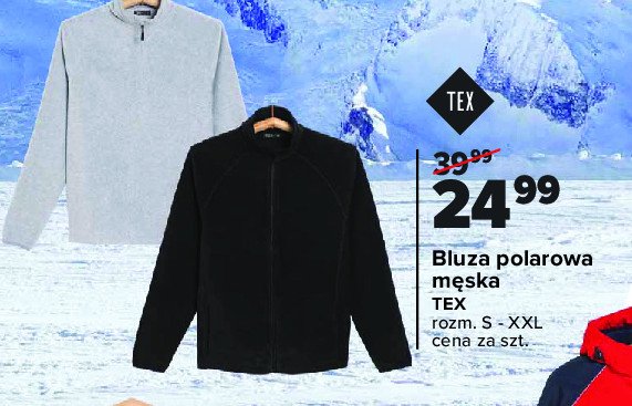 Bluza polarowa męska rozm. s - xxl Tex promocja