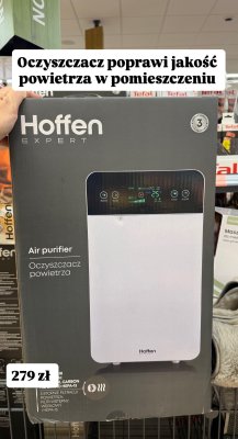 Oczyszczacz powietrza Hoffen Expert Air Purifier promocja w Biedronka