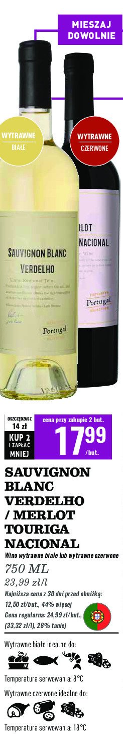 Wino Sauvignon blanc verdelho promocja w Biedronka