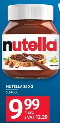 Nutella 350g promocja w Selgros