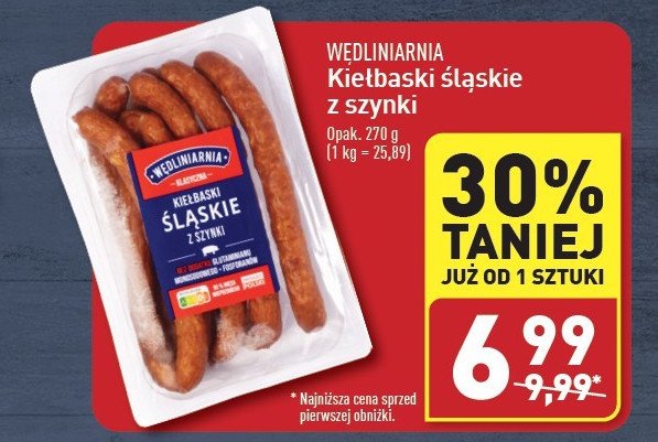 Kiełbaski śląskie z szynki Wędliniarnia classic promocja