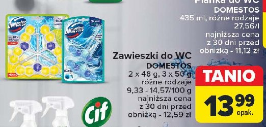 Zawieszka blue water ocean Domestos promocja w Carrefour Market