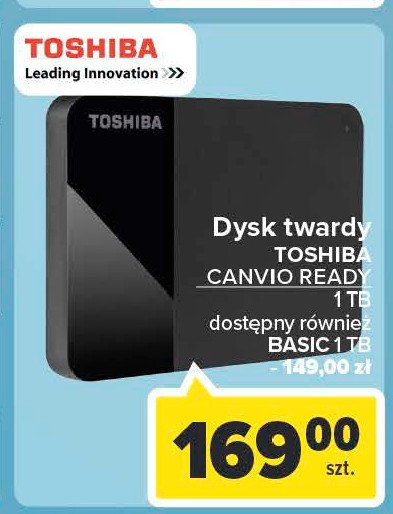 Dysk canvio basics 1tb Toshiba promocja