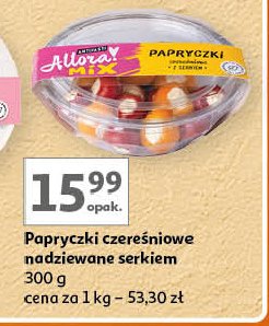 Papryczki czerwone i zielone nadziewane serem Allora! promocja