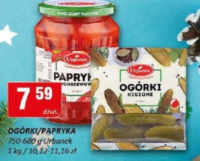 Ogórki/papryka Urbanek promocja w Chorten