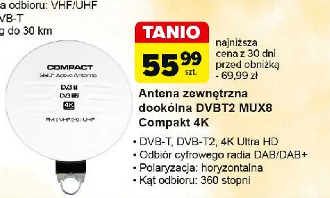 Antena dvbt2 mux8 Libox promocja w Carrefour