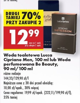 Woda toaletowa Lucca cipriano strong impression promocja
