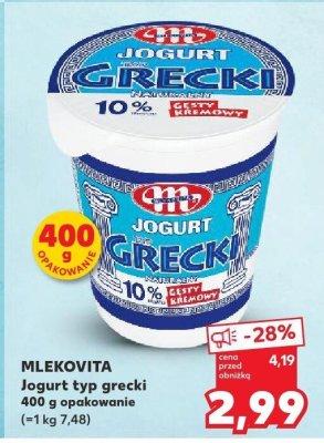Jogurt typ grecki promocja w Kaufland