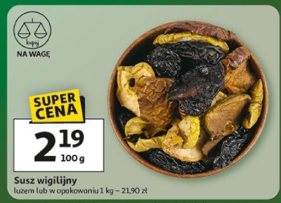Susz wigilijny promocja w Auchan