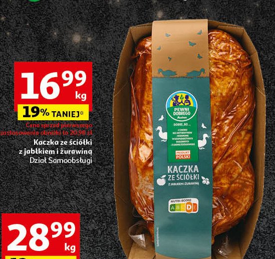 Kaczka ze ściółki Auchan pewni dobrego promocja w Auchan