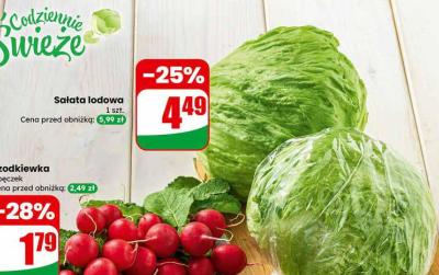 Sałata lodowa promocja w Dino