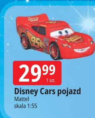 Disney Cars pojazd skala 1:55 promocja w Leclerc