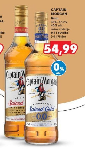 Rum Captain morgan spiced gold promocja w Kaufland