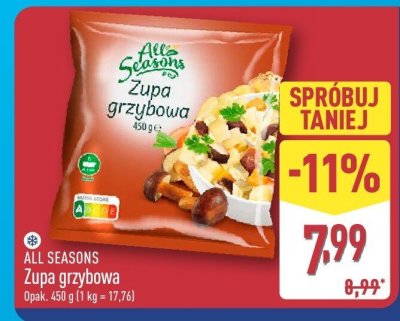 Zupa grzybowa promocja w Aldi