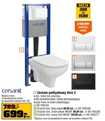 Zestaw podtynkowy Avia 2 promocja w OBI