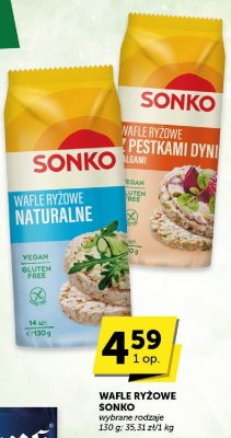 Wafle ryżowe Sonko naturalne promocja w Groszek