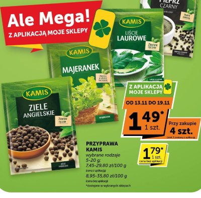 Przyprawy Kamis Majeranek promocja w Euro Sklep