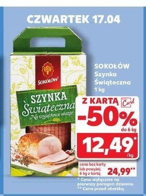 Szynka świąteczna Sokołów promocja