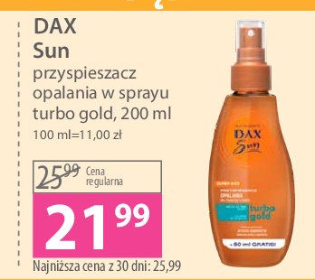 Przyspieszacz do opalania turbo gold