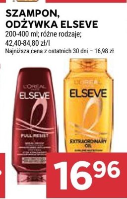 Szampon, odżywka ELSEVE promocja w Stokrotka