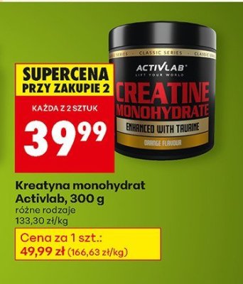 Kreatyna monohydrat Activlab, 300 g promocja w Biedronka