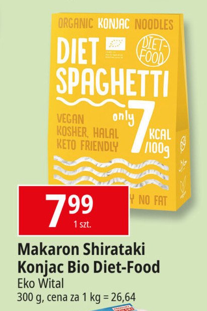 Makaron spaghetti Diet food promocja