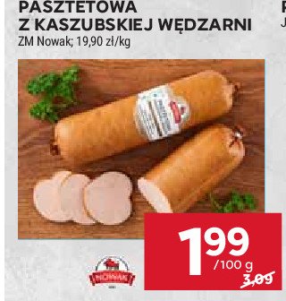 Pasztetowa z kaszubskiej wędzarni Nowak promocja