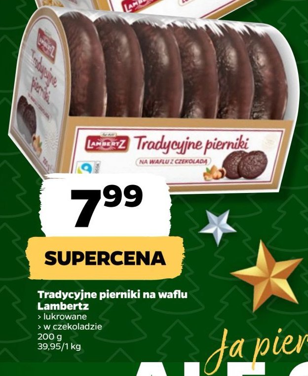 Pierniki w czekoladzie Lambertz promocja w Netto