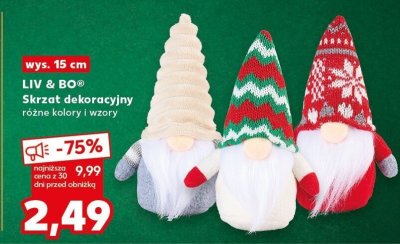 Skrzat dekoracyjny różne kolory i wzory wys. 15 cm promocja w Kaufland