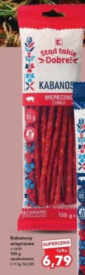 Kabanosy wieprzowe z chili K-classic stąd takie dobre! promocja