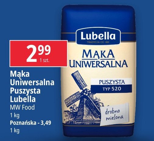 Mąka uniwersalna Lubella mąka puszysta promocja