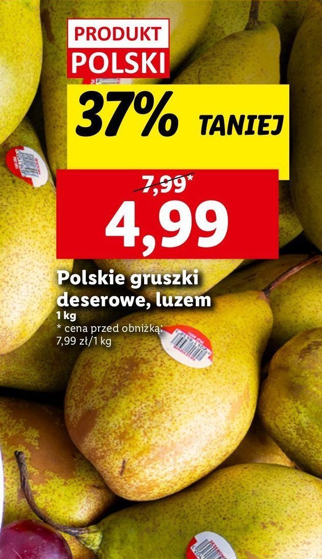 Gruszki deserowe promocja