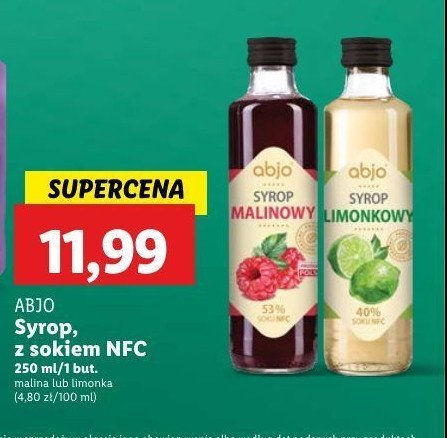 Syrop limonkowy Abjo promocja