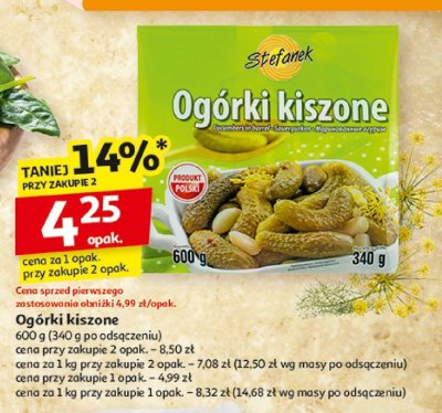 Og贸rki kiszone promocja w Auchan