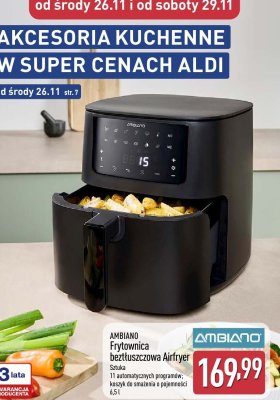 Frytownica beztłuszczowa Airfryer AMBIANO promocja w Aldi