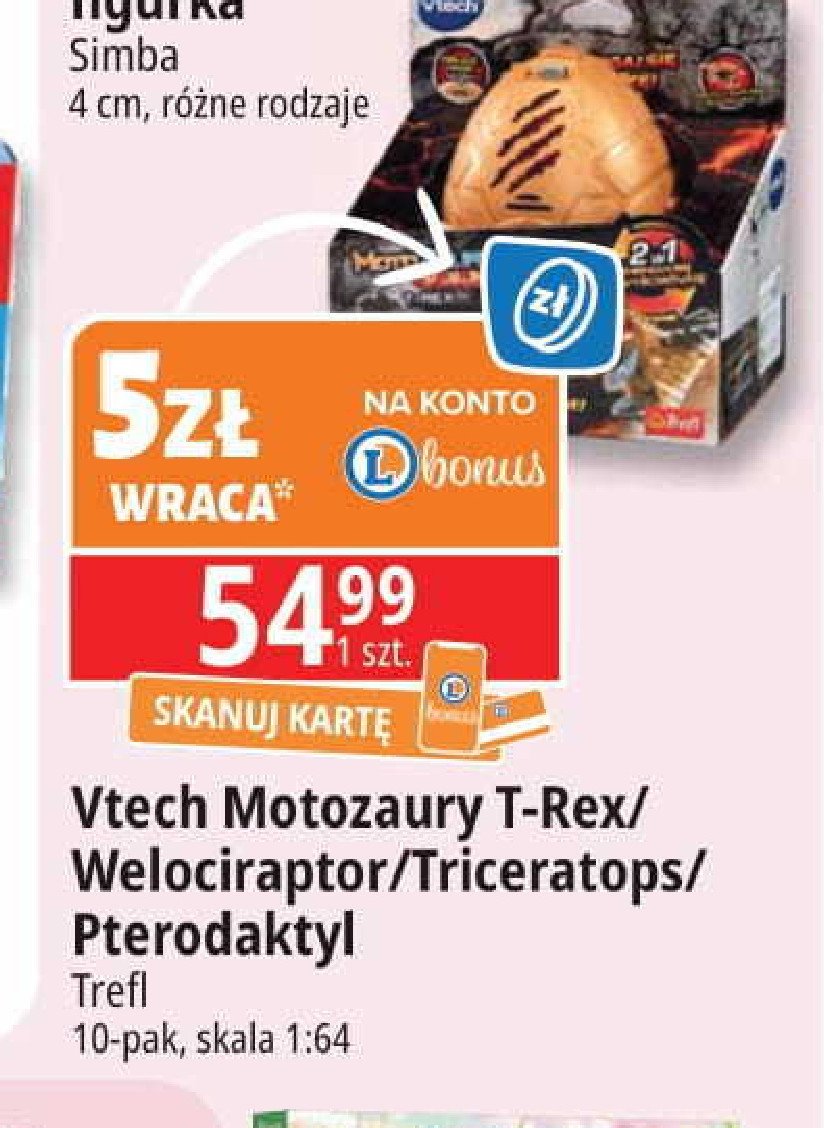 Motozaury triceratops Vtech promocja