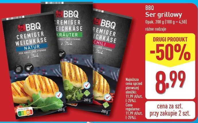 Ser marynowany ziołowy Bbq promocja w Aldi