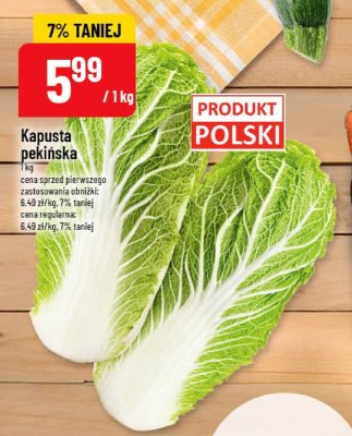 Kapusta pekińska promocja w POLOmarket